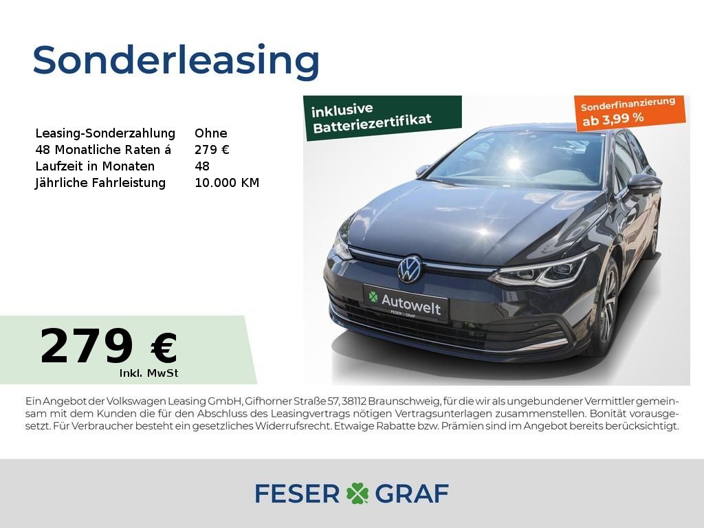 Volkswagen Golf 8 1.4 TSI eHybrid Style ACC LED+ Navi Sitzh