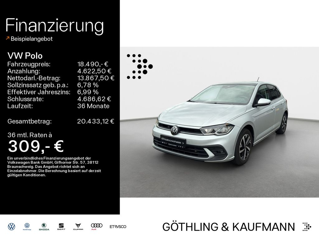 Volkswagen Polo Life 1.0 TSI DSG*NAVI*PANO*AHK*16Zoll*Virtu