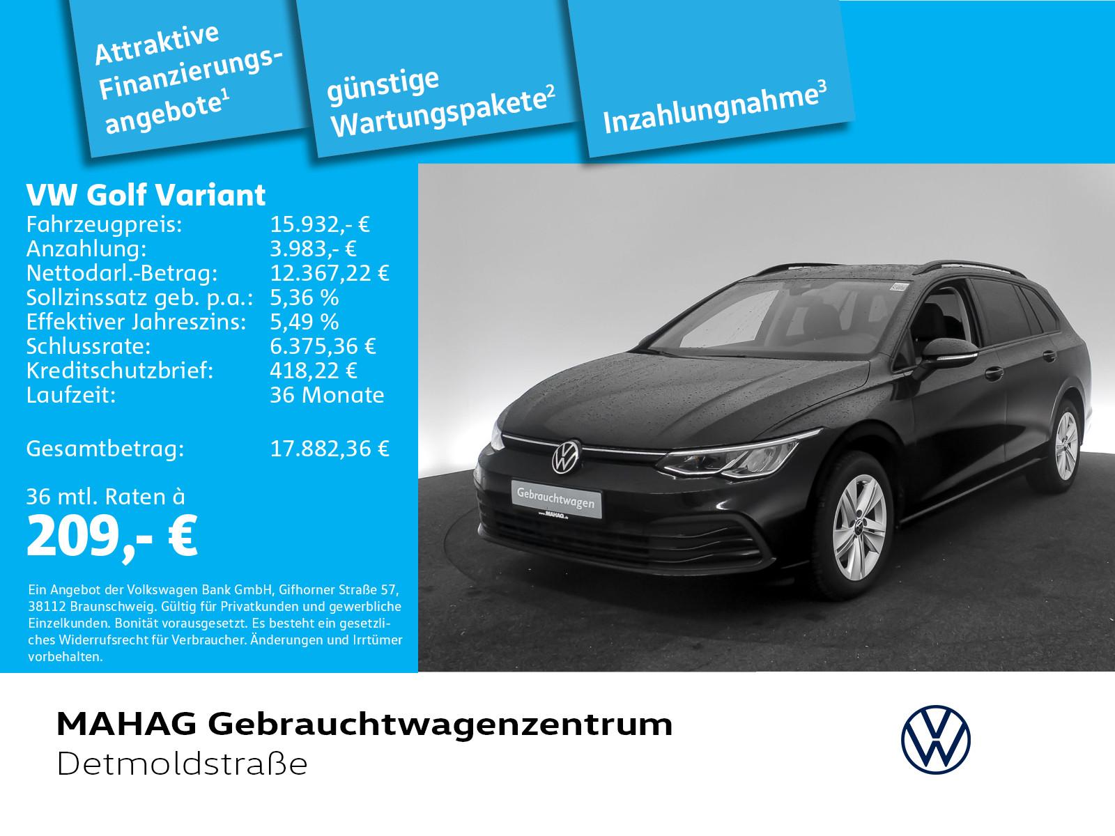 Volkswagen Golf Variant Life 2.0 TDI LED Navi Sitzhz SideAs