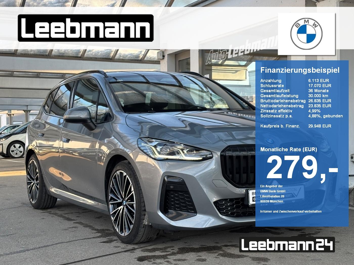 BMW 218d Active Tourer M-Sport AHK GARANTIE-01/2029