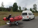 Volkswagen T 5 Selbstausbau Gesamtpaket mit Schlauchboot - Wohnmobil oder -wagen Selbstausbau