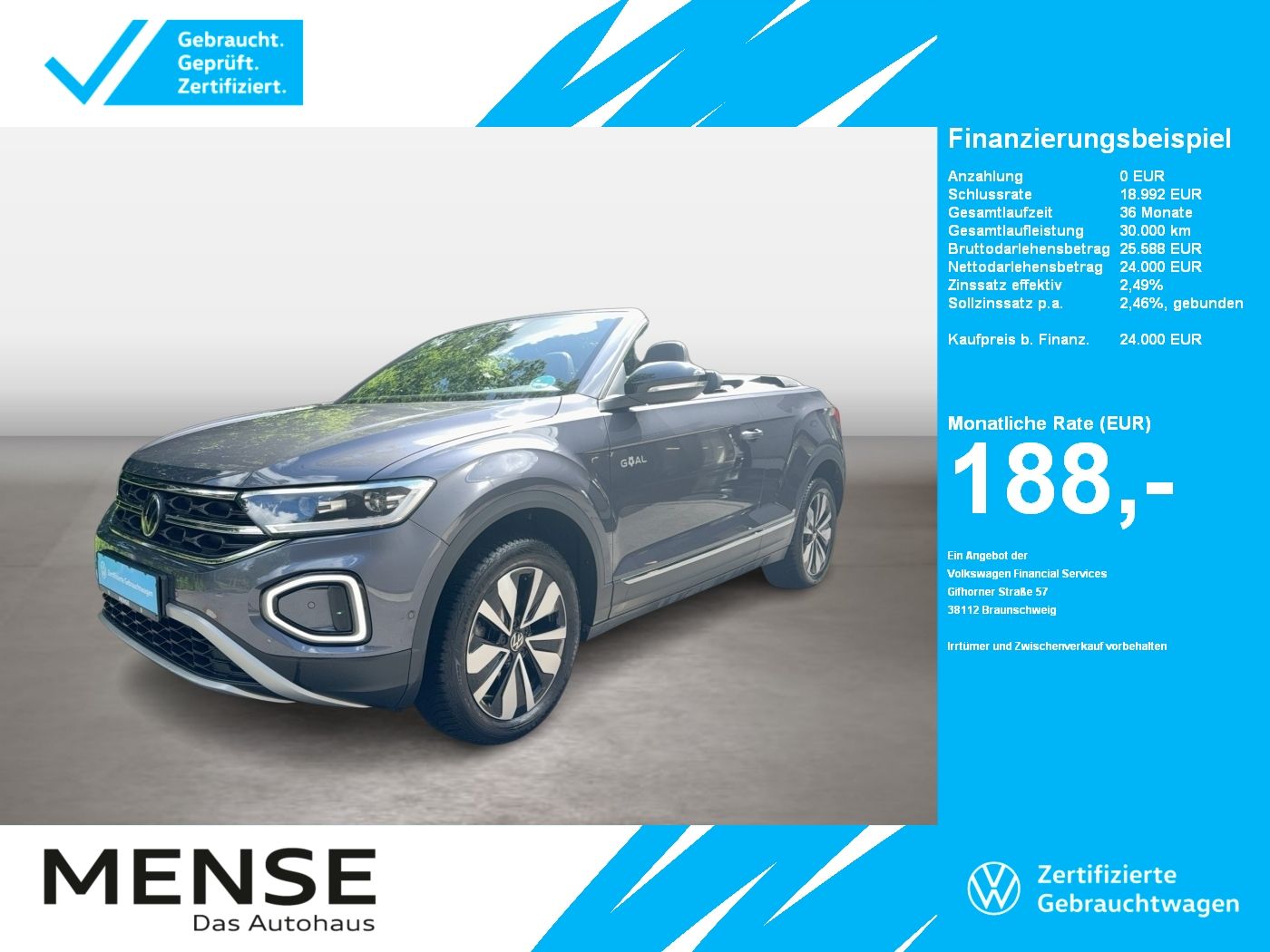 Volkswagen T-Roc Cabriolet 1.0 TSI Style Goal CarPlay|ACC