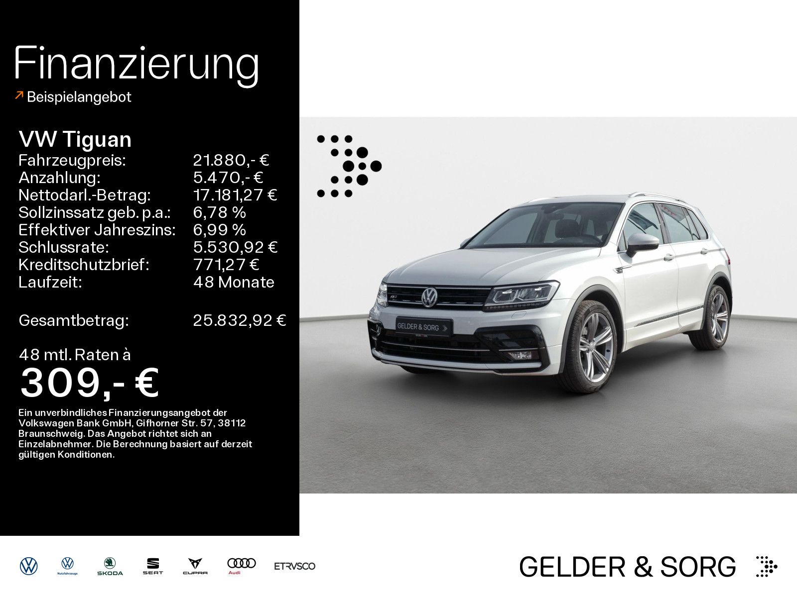 Volkswagen Tiguan 2.0 TDI R-Line*AHK*Navi*ACC*DAB+