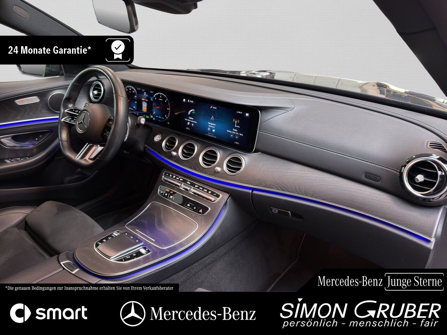 Fahrzeugabbildung Mercedes-Benz E 300 T d 4M AMG Line Distronic Ambi Widescr AHK