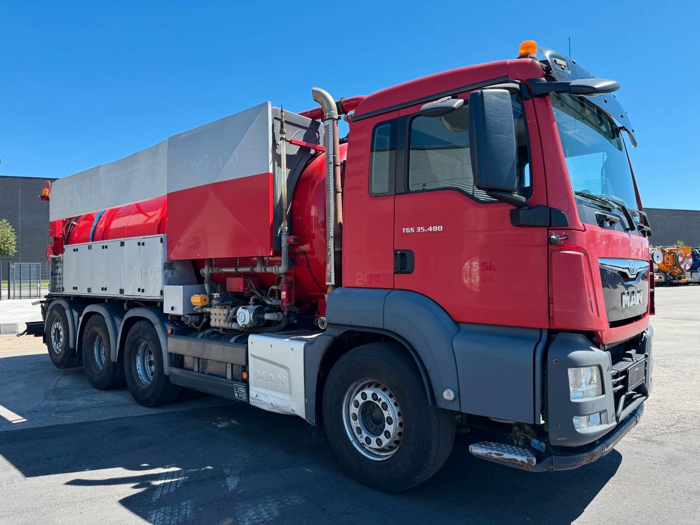 MAN TGS 35.480 8x4*4 JHL Hvidtved 16.000 l. Kombi