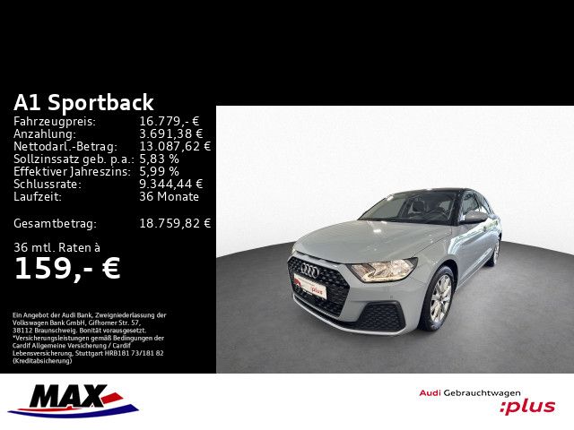 A1 Sportback 25 TFSI KAMERA+ALU+SH+VCP+PDC+RADIO