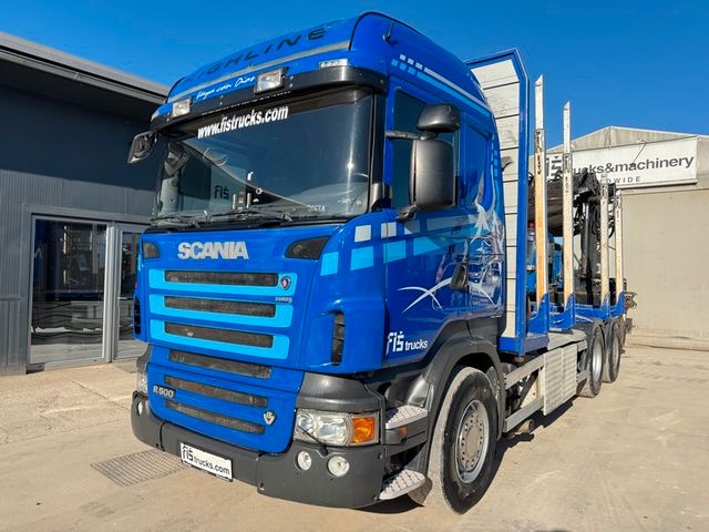 Scania R 500 LB 6x2 forest truck - retarder - air co