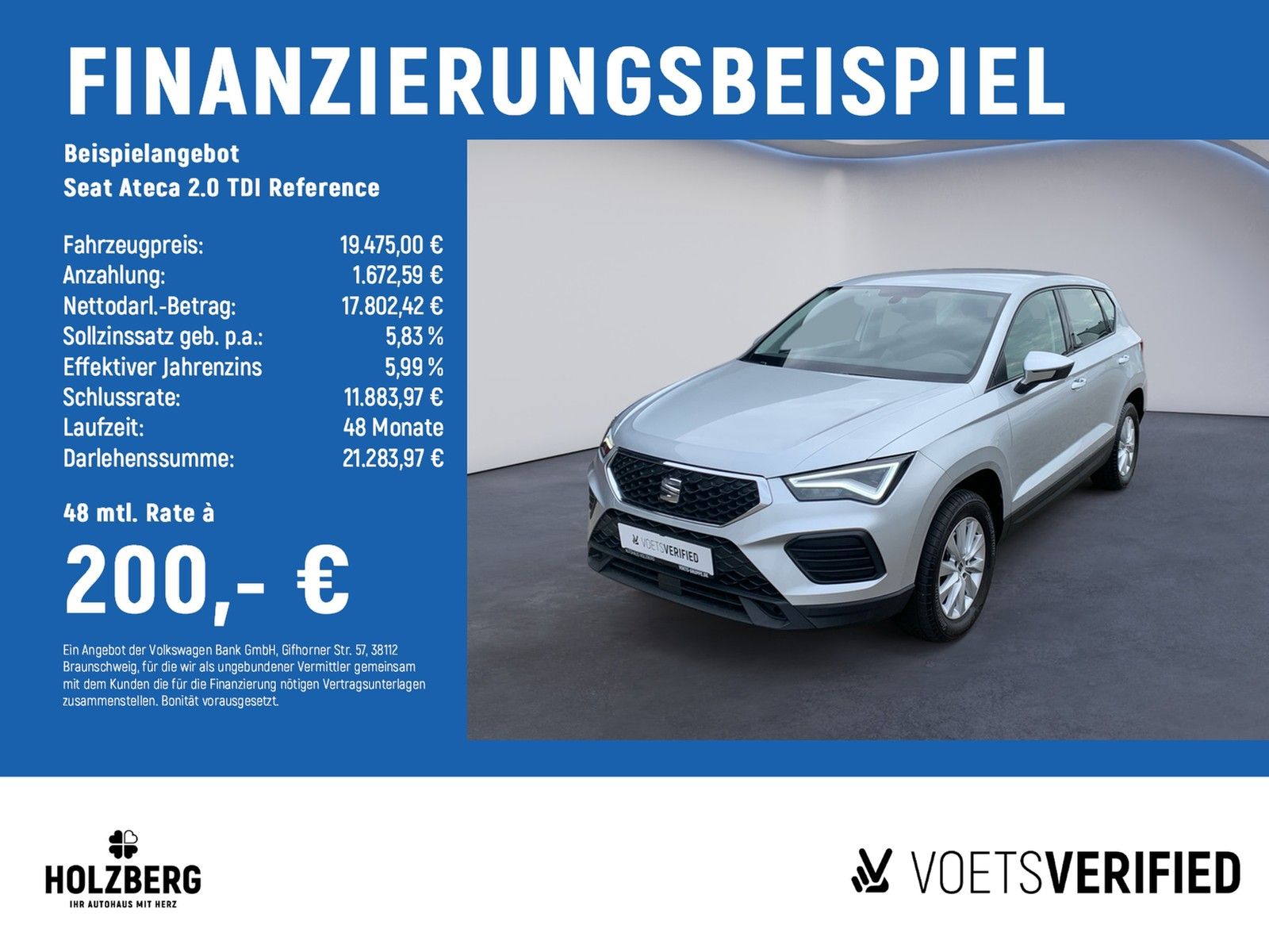 SEAT Ateca 2.0 TDI Reference LED+CARPLAY+TEMPOMAT