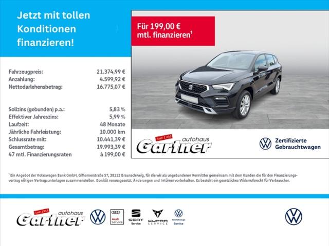 Seat Ateca Style 1.5 TSISTYLE5T110 DS9AU7 Tiptronic K