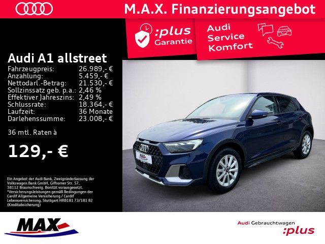 A1 allstreet 30 TFSI LED+KAMERA+NAVI+SITZHZG+ALU