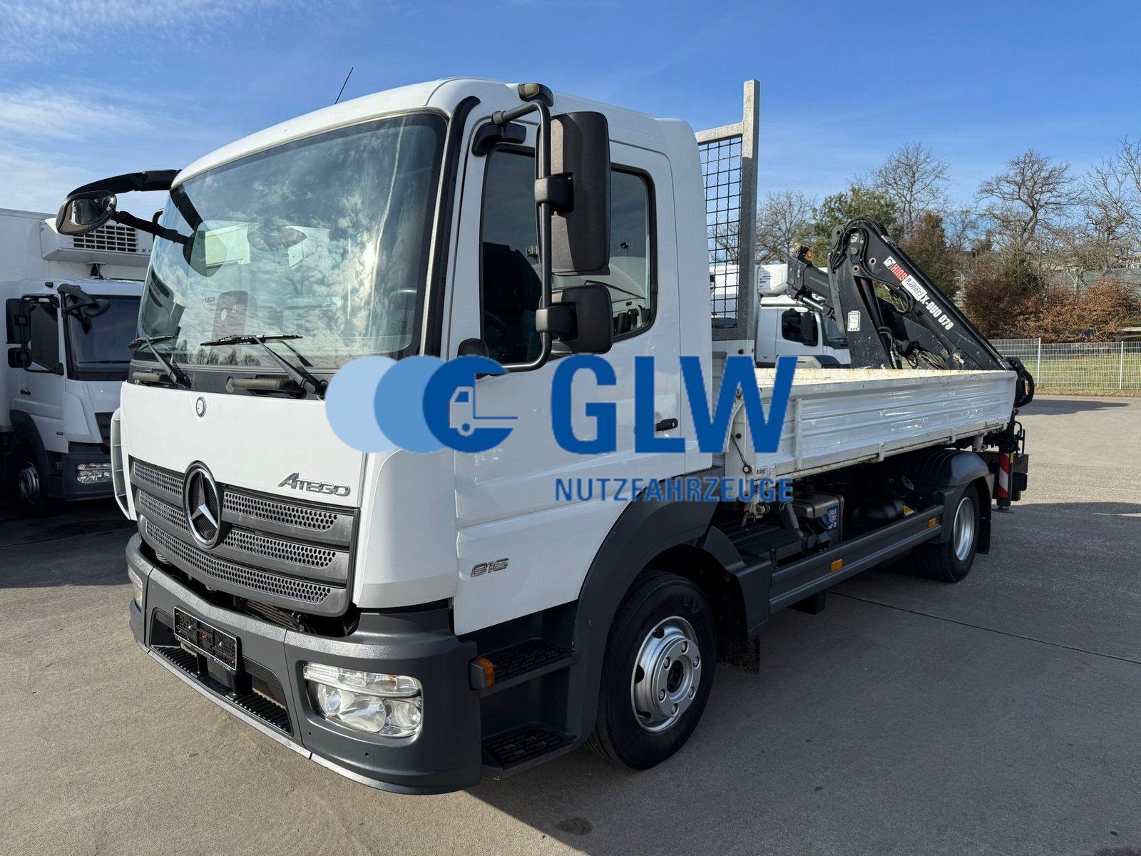 Mercedes-Benz ATEGO 816 Kipper 2-Seiten*KRAN HIAB X 078*2xAHK
