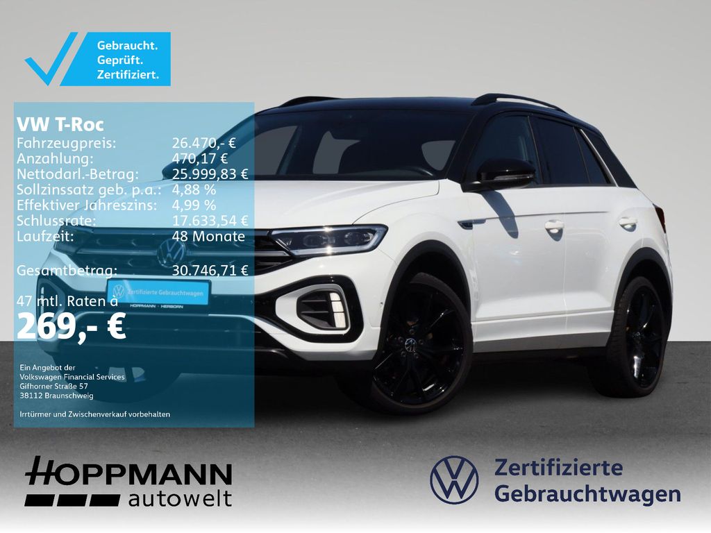 T-Roc 2.0 TSI R-Line 4M DSG Matrix AHK Navi Blac