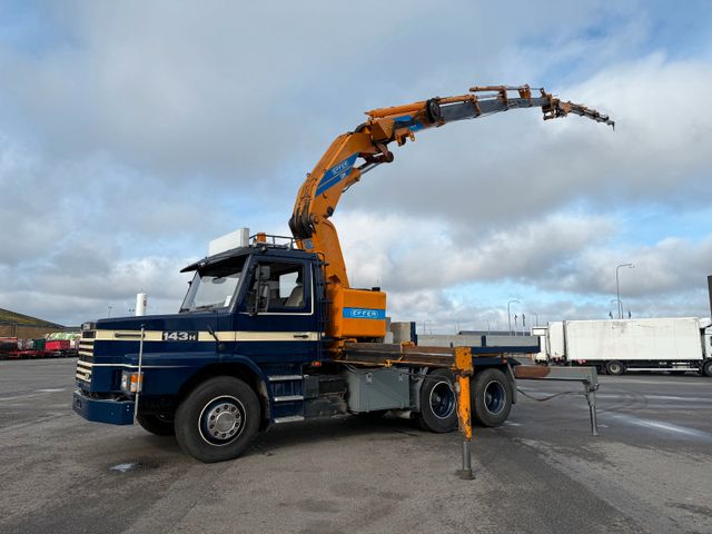 Scania T143-420 V8 6x4 / Crane Effer 52N Fly Jib 4+4+1