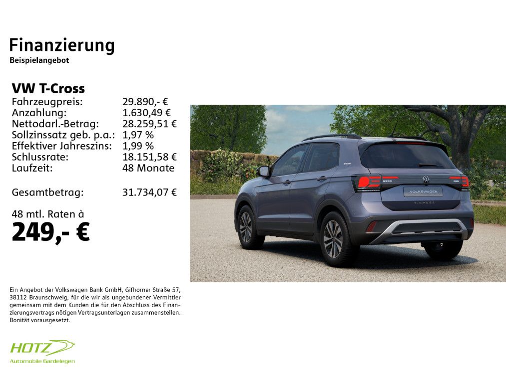 Volkswagen T-Cross 1.0 TSI DSG ENERGY Ganzjahresreifen LED foto 2
