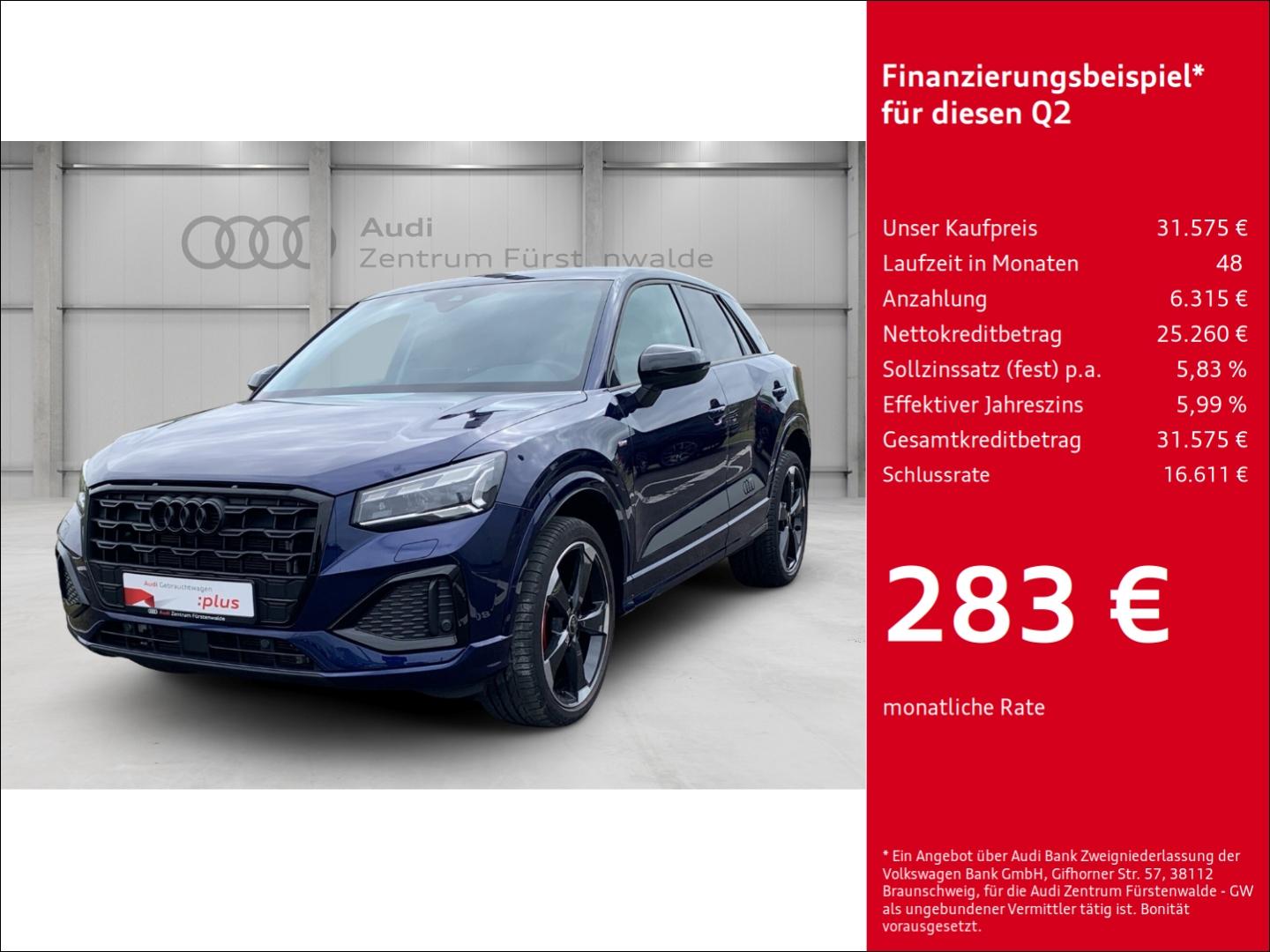 Audi Q2 35 TFSI S tronic advanced AHK Navi AHK-abnehm