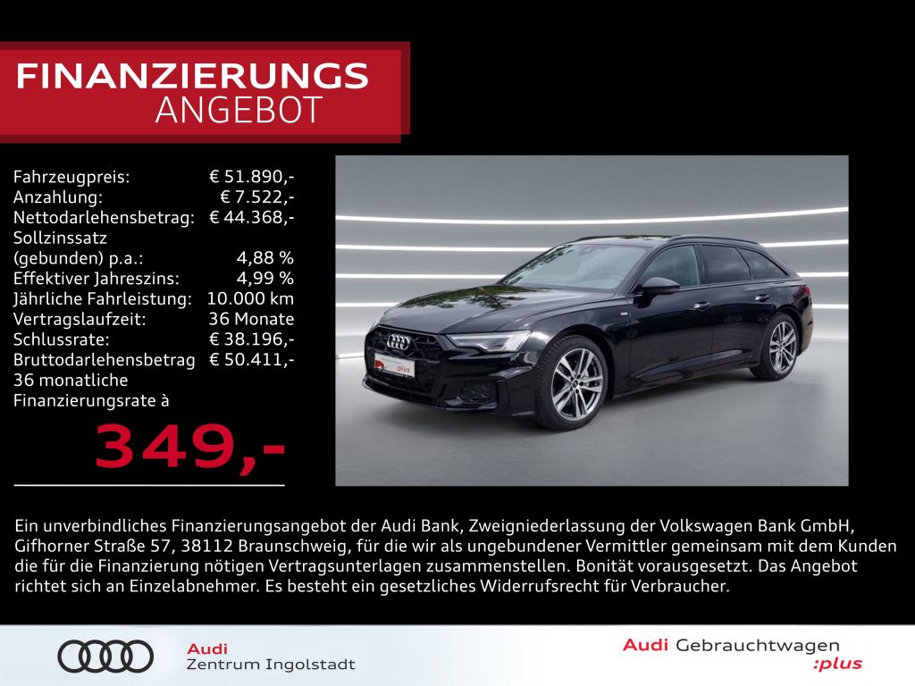 Audi A6 Avant 40 TDI qu 2x S line MATRIX STHZG AHK