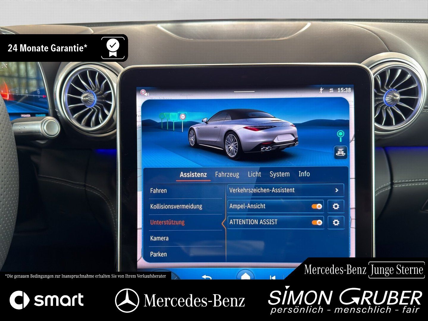 Fahrzeugabbildung Mercedes-Benz SL 43 AMG Carbon Sitzklima Massage Burm HUD HAL