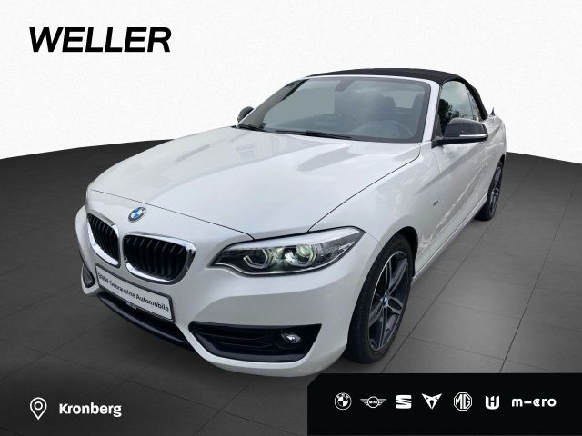 BMW 218d Cabrio Sport Line Navi AdapLED AHK Tempo