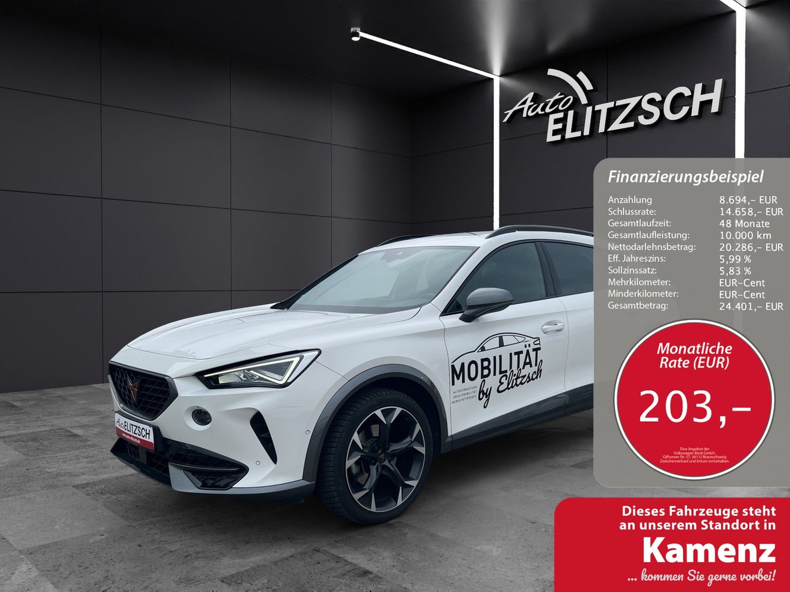 Fahrzeugabbildung CUPRA Formentor TSI DSG 4Drive LED Navi Pano AID ACC R