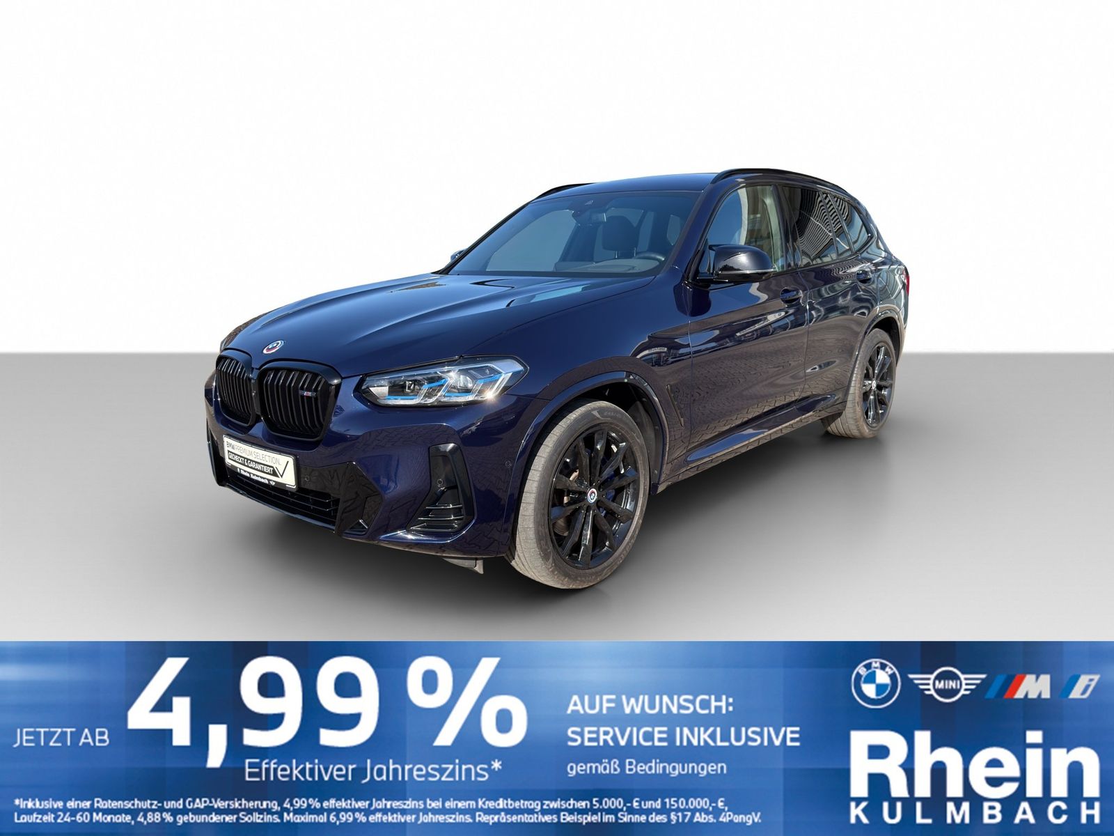 BMW X3 M40d Navi Laser Standheizung HUD AHK Parkass.