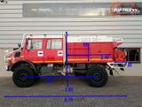 Mercedes-Benz Unimog U 5000 4x4 - (type 437.4) 4000 ltr -Lier, - Pkw-Anhänger