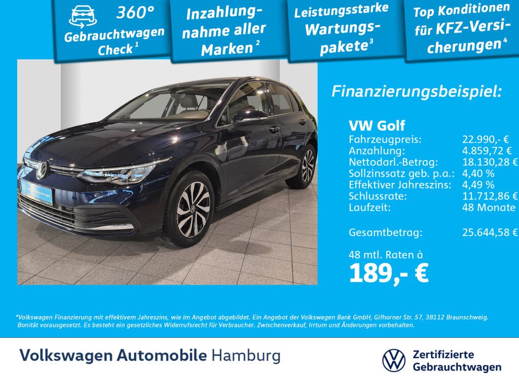 Golf VIII 1.0 eTSI Active DSG Ganzjahresreifen N