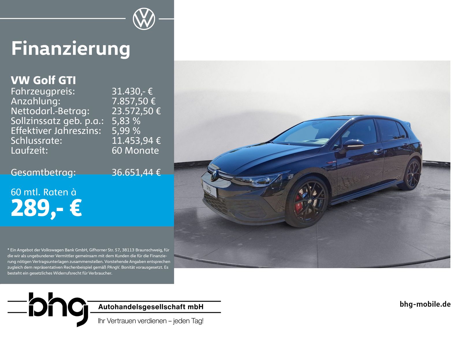 Volkswagen Golf GTI 2.0 TSI DSG CLUBSPORT