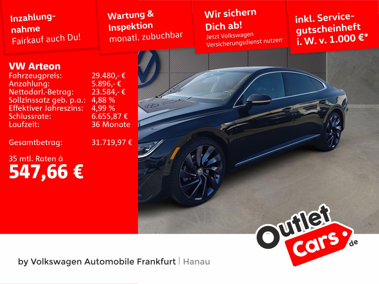 Volkswagen Arteon 2.0 TDI DSG R-Line 4Motion Navi AHK Sprac