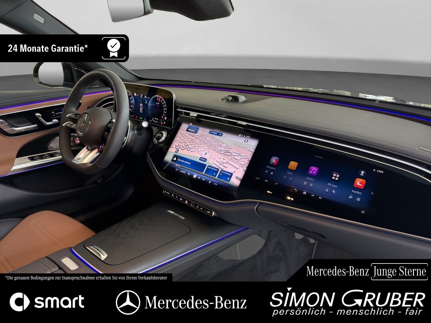 Fahrzeugabbildung Mercedes-Benz E 53 Hybrid 4M+AMG Pano Superscreen Nappa AHK