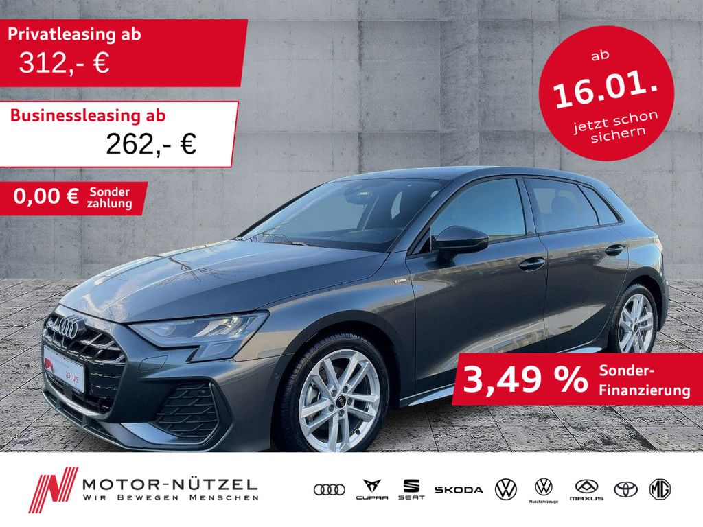 A3 Sportback 35 TFSI S-TR S-LINE NAVI+HuD+SONOS