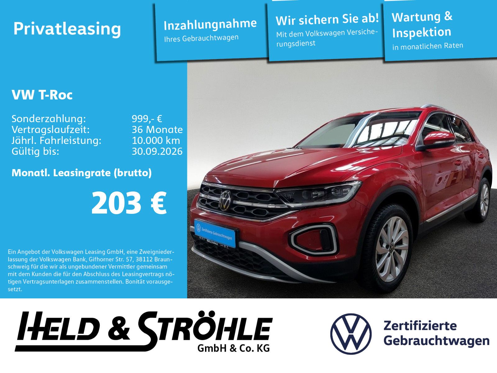 Volkswagen T-Roc Style 2.0 TDI DSG ACC LED+ NAVI KAM