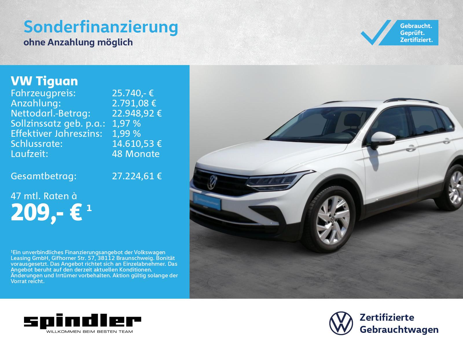 Volkswagen Tiguan Life 1.5TSI DSG Navi CarPlay LED RFK 18"