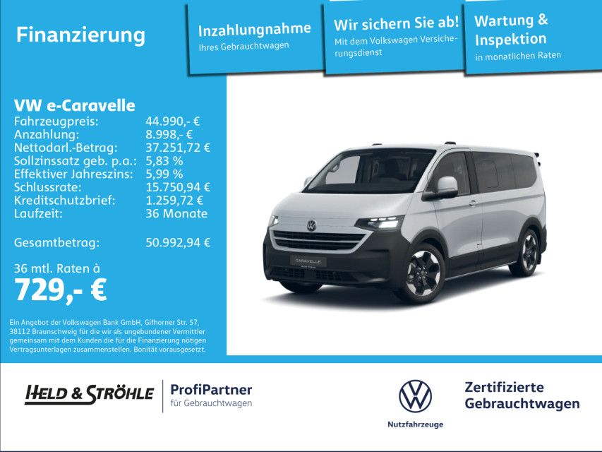 Volkswagen e-Caravelle PanAmericana 218 PS AHK PANO 8S NAVI