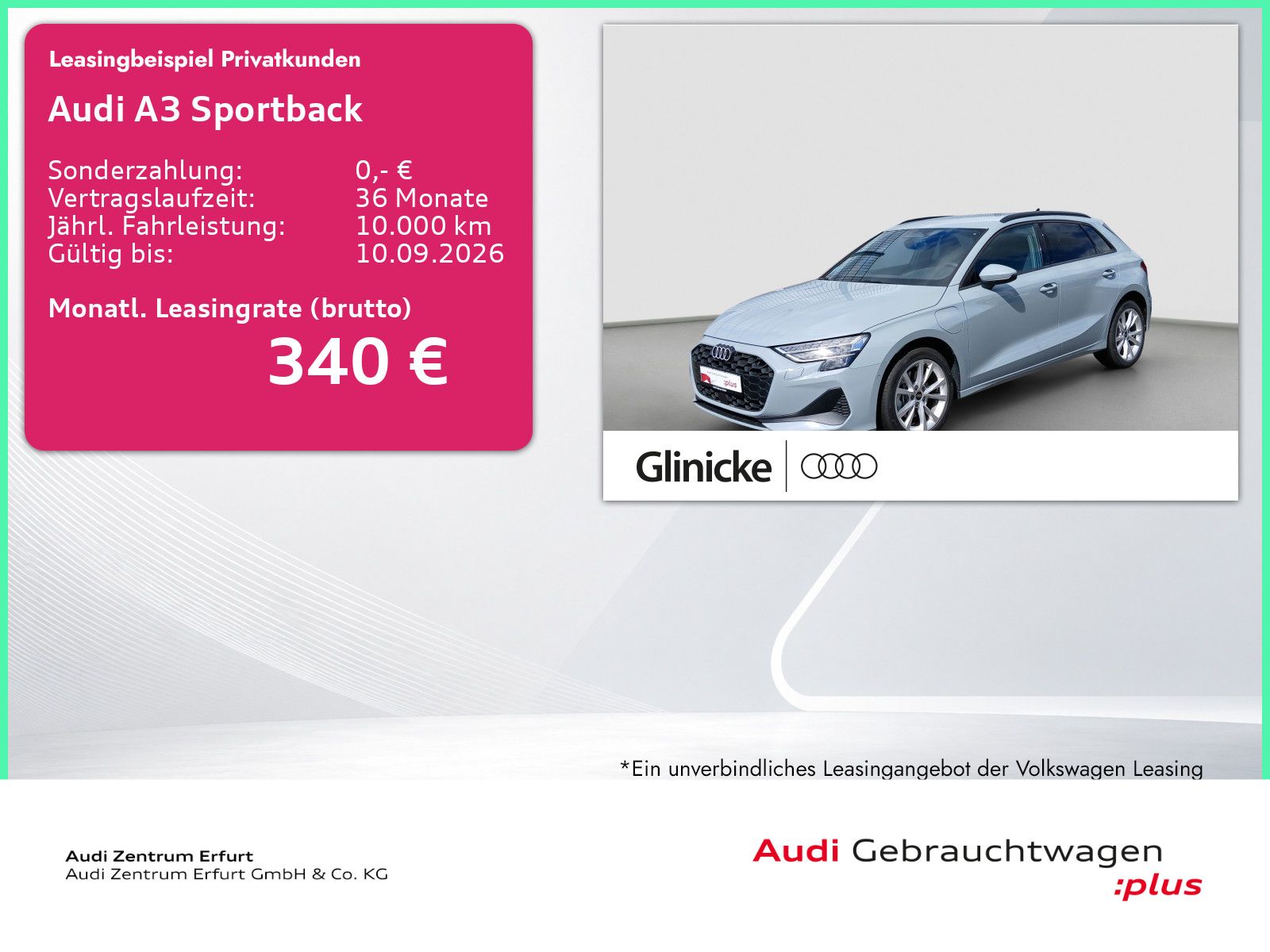 Audi A3 Sportback TFSI e S tronic Navi LED ACC Kamera