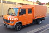 Mercedes-Benz Vario 614 D Doka Plane Verkehrsleittafel - Mercedes-Benz Vario 614d