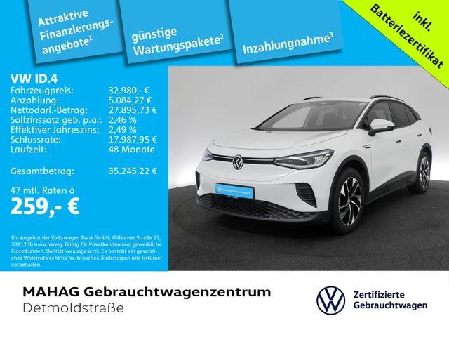 VW ID.4 Pure 125 kW IQ.Light Navi ParkPilot RearVie