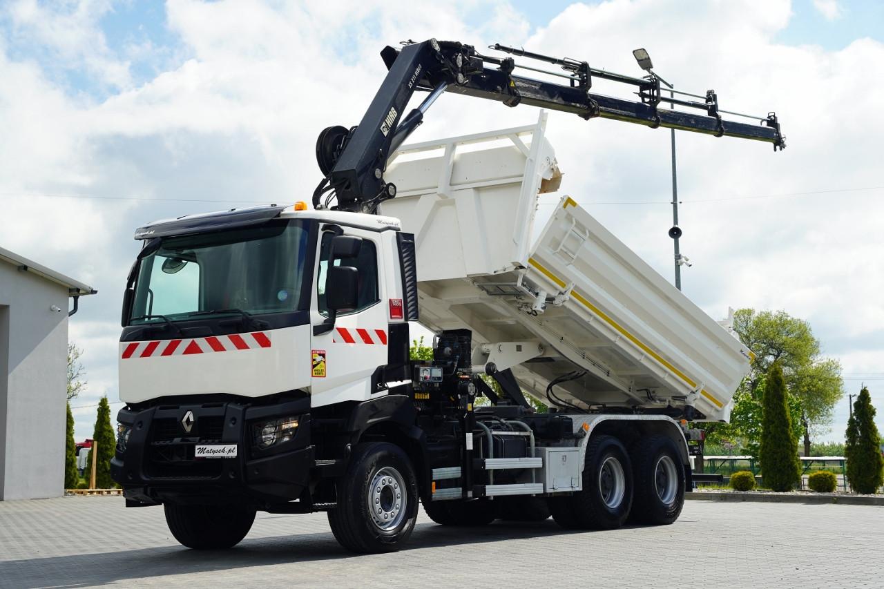 Renault K 380 / 6x4 / WYWROTKA 2 STRONNA / HYDROBURTA +