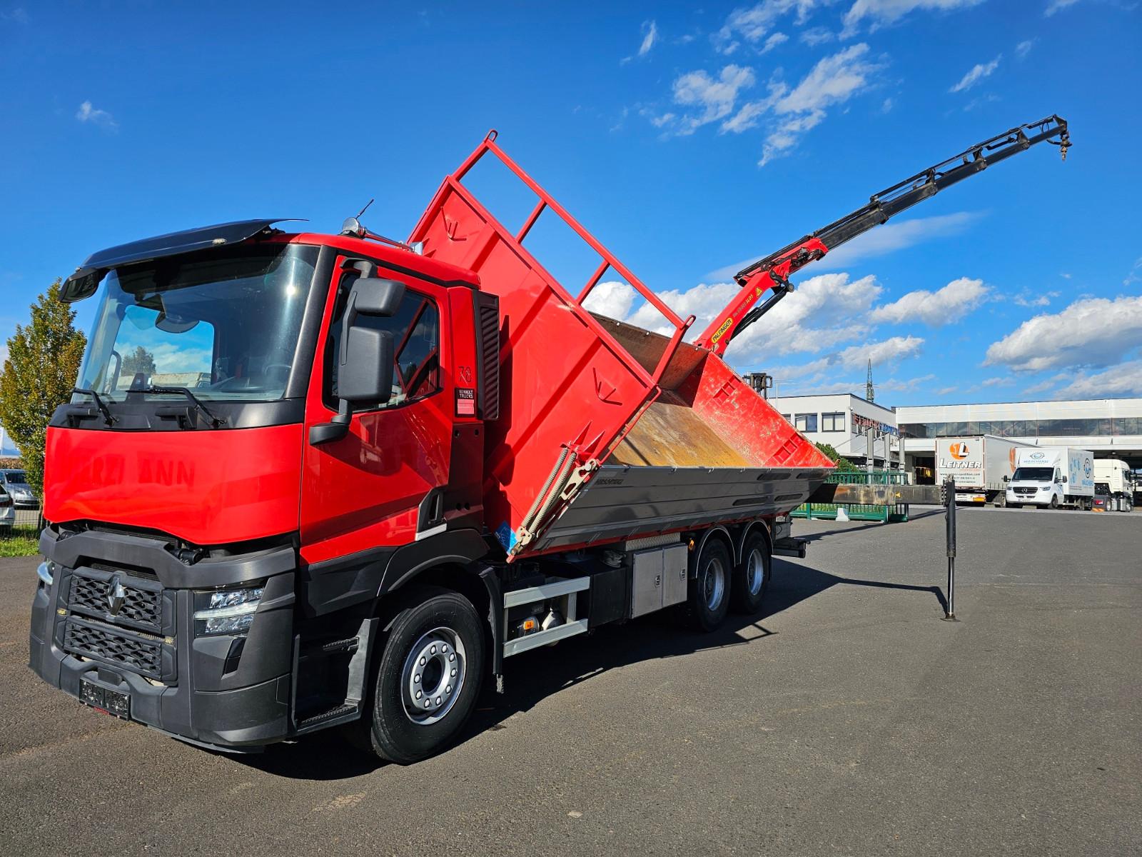 Renault C440 6x4 Kipper / Palfinger PK19001 SLD5