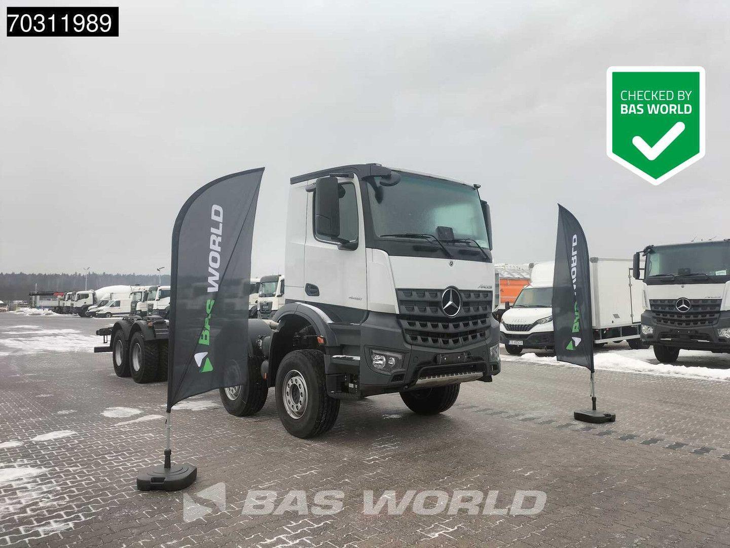 Mercedes-Benz Arocs 4451 Arocs 8X4 NEW chassis! Steel suspensi