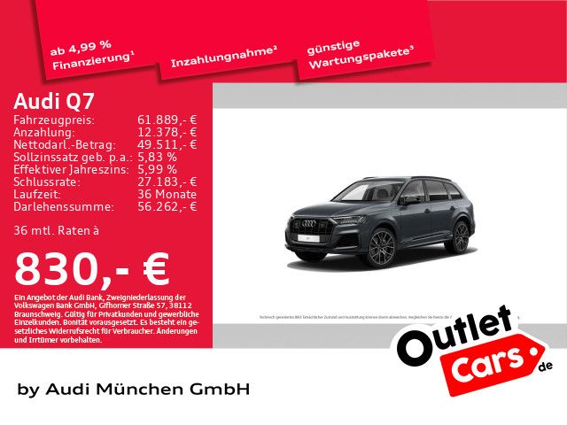 Audi Q7 50 TDI qu. tiptr. S line 7-Sitze/AHK/StdHzg/L