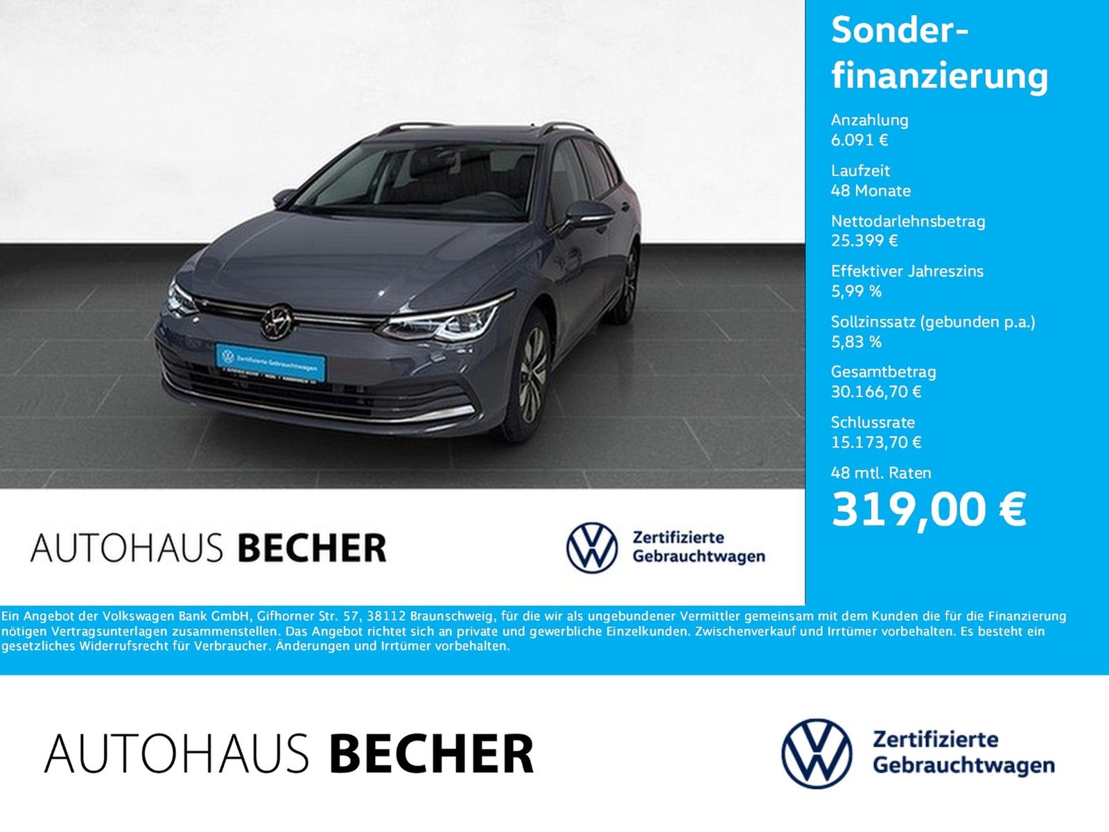 Volkswagen Golf Variant Move 1.5 eTSI DSG AHK Matrix Navi foto 1