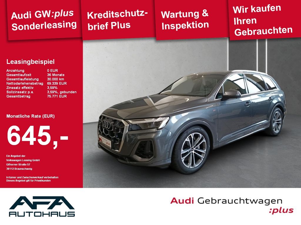 Audi Q7 55 TFSI quattro S-Line*Luft*AHK*Matrix*7Sitze