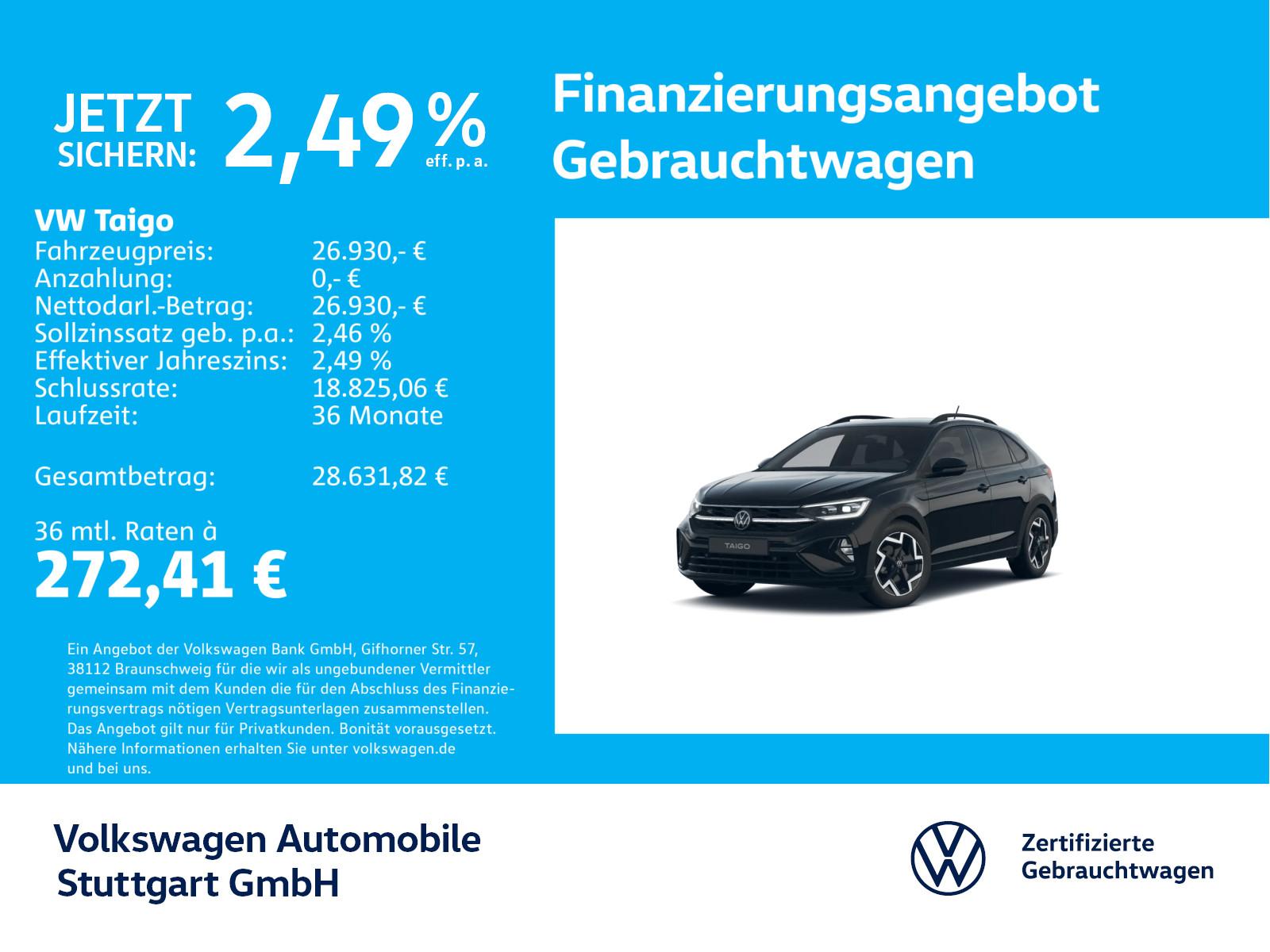 Volkswagen Taigo 1.5 TSI R-Line DSG Navi AHK Kamera