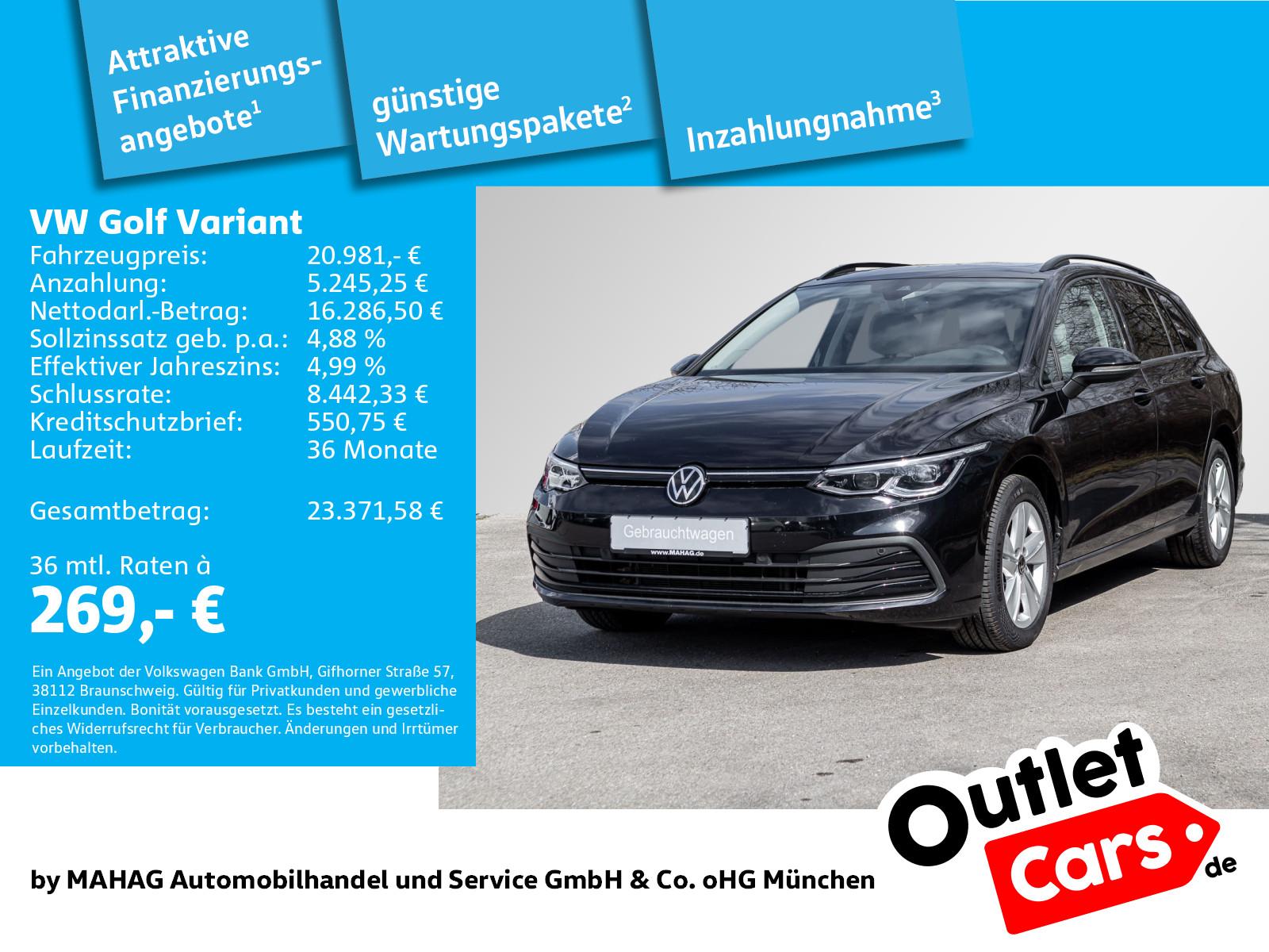 Volkswagen Golf VIII Variant Life 2.0 TDI IQ.Light Navi Par