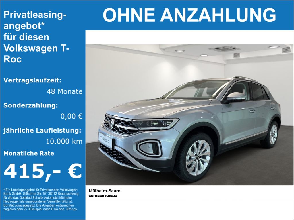 Volkswagen T-Roc Style 1.5 l TSI 110 kW (150 PS) 7-Gang-DSG