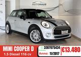MINI Mini Cooper D 1.5 Diesel 116 cv - weiße MINI One D Countryman