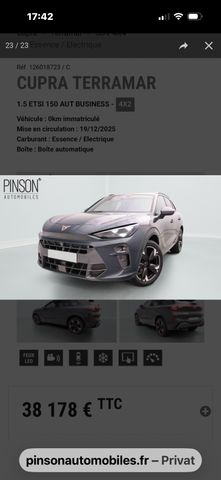 CUPRA Terramar 1.5 eTSI MHEV 110kW DSG -