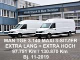 MAN 2x TGE 3.140 MAXI JUMBO ÜBERHANG EXTRA LANG HOCH - MAN Jumbo