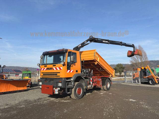 Iveco 190E35 4x4 Kipper*Hiab Funkkran*Winterdienst*1-H