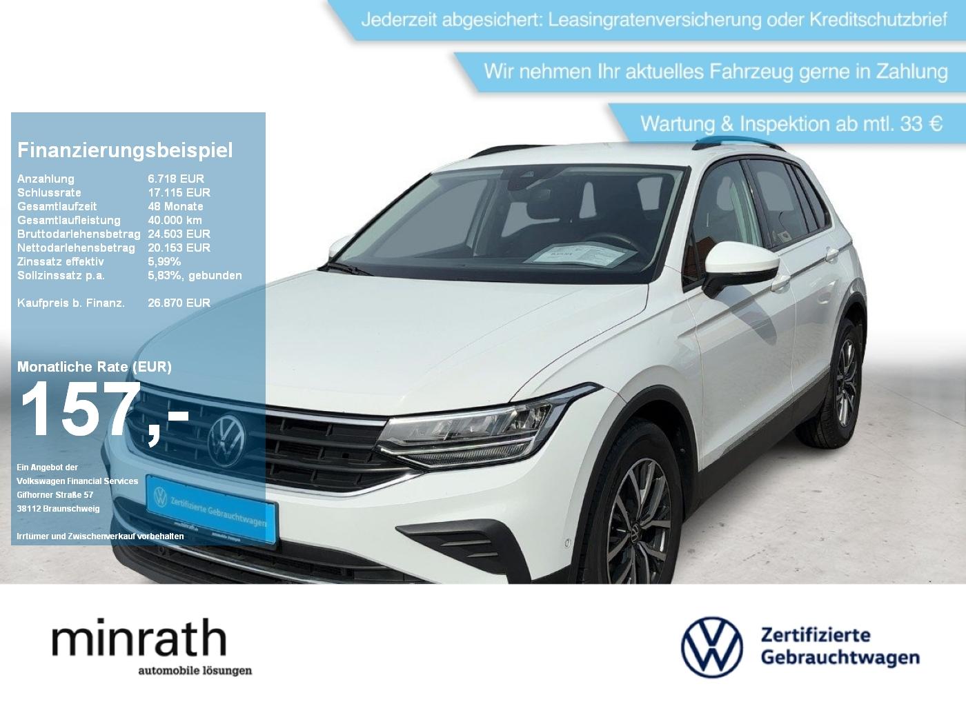 Volkswagen Tiguan Life 2.0 TDI DSG AHK+ACC+LED+NAVI+RFK+SHZ